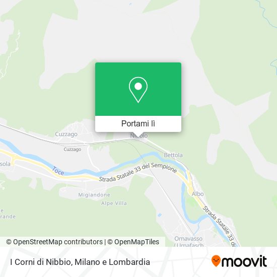 Mappa I Corni di Nibbio