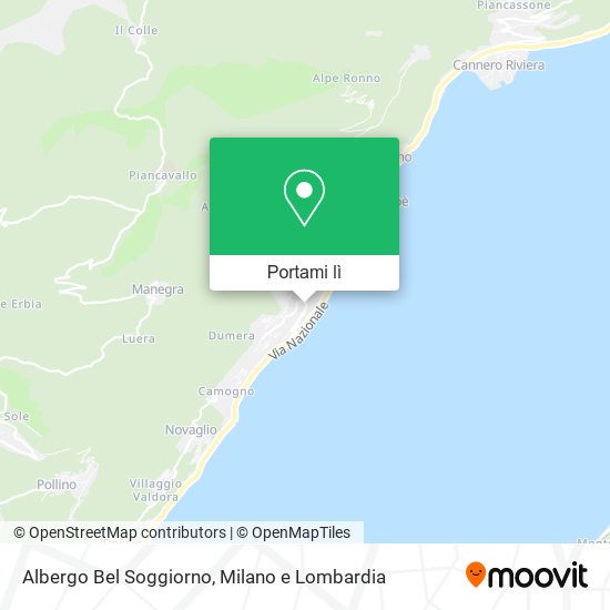Mappa Albergo Bel Soggiorno
