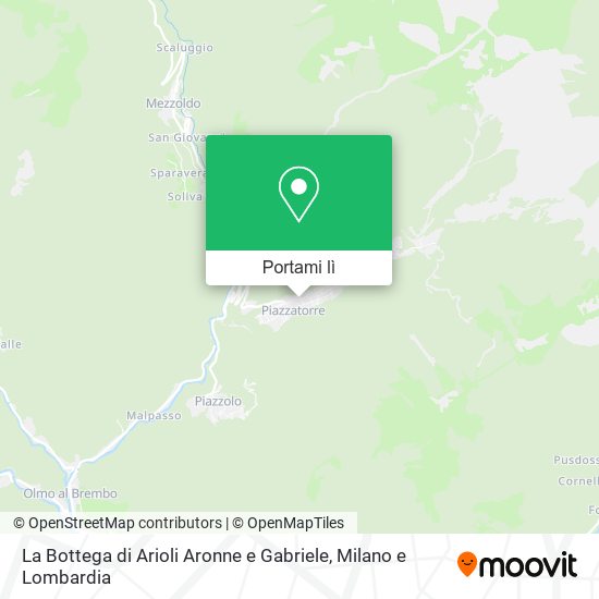 Mappa La Bottega di Arioli Aronne e Gabriele