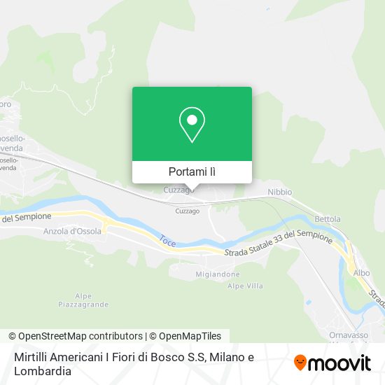 Mappa Mirtilli Americani I Fiori di Bosco S.S