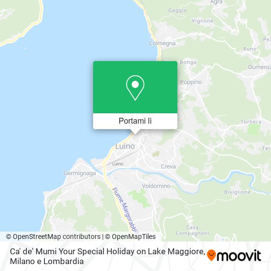 Mappa Ca' de' Mumi Your Special Holiday on Lake Maggiore