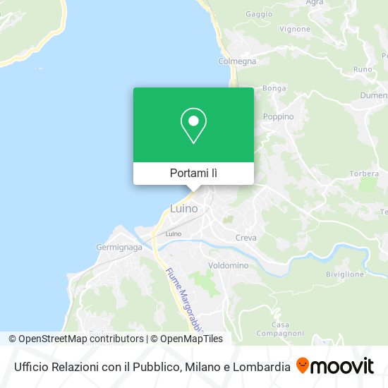 Mappa Ufficio Relazioni con il Pubblico