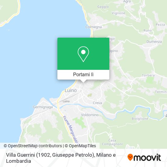 Mappa Villa Guerrini (1902, Giuseppe Petrolo)
