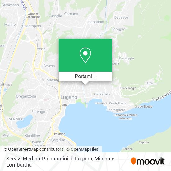 Mappa Servizi Medico-Psicologici di Lugano