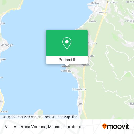 Mappa Villa Albertina Varenna