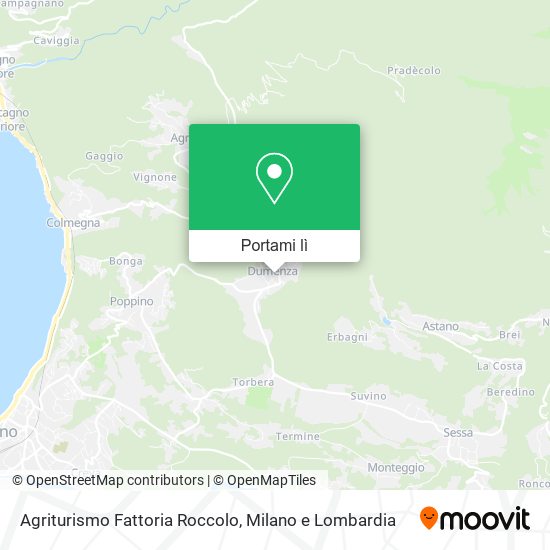 Mappa Agriturismo Fattoria Roccolo