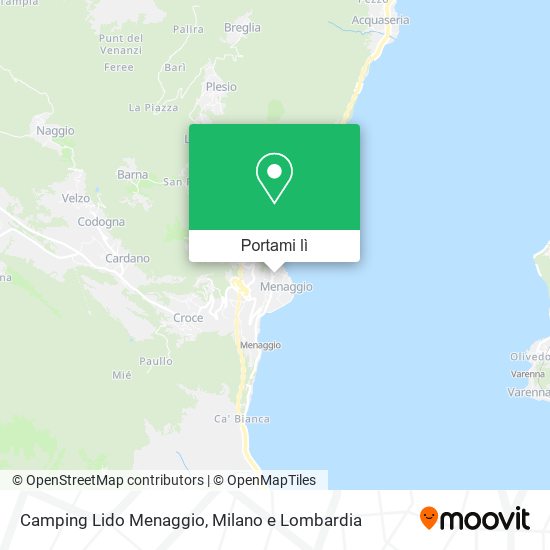 Mappa Camping Lido Menaggio