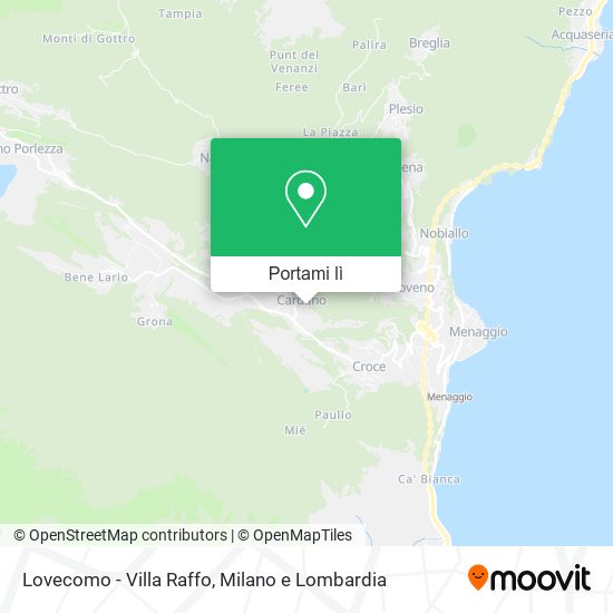 Mappa Lovecomo - Villa Raffo