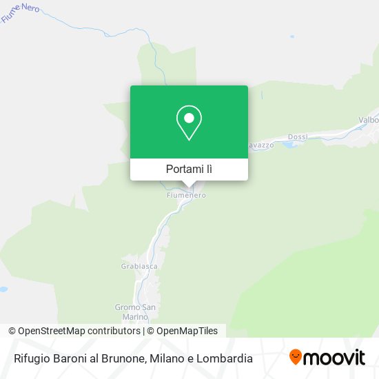 Mappa Rifugio Baroni al Brunone
