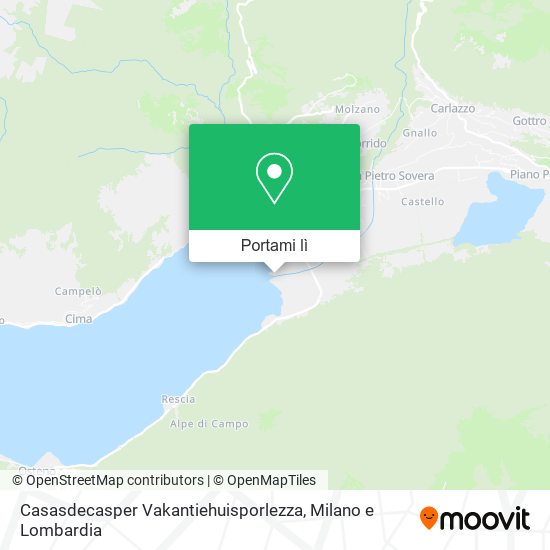 Mappa Casasdecasper Vakantiehuisporlezza