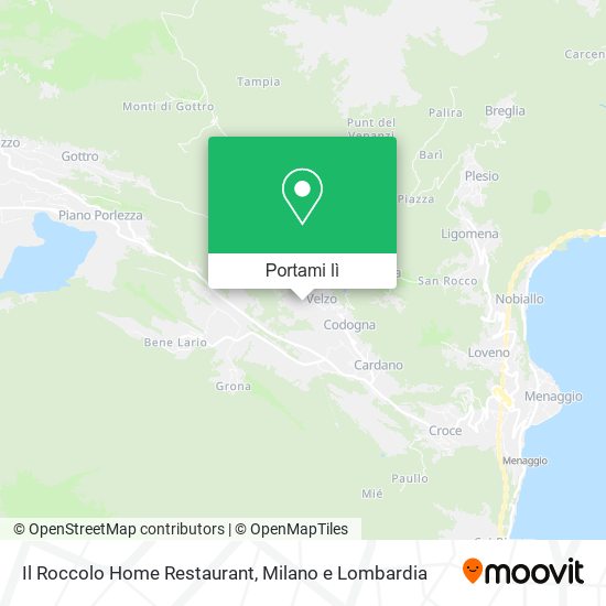 Mappa Il Roccolo Home Restaurant