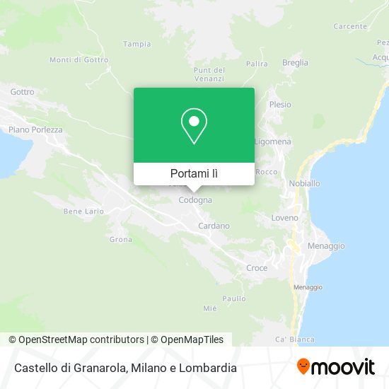 Mappa Castello di Granarola