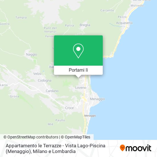 Mappa Appartamento le Terrazze - Vista Lago-Piscina (Menaggio)