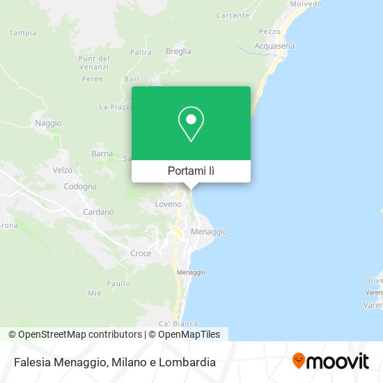 Mappa Falesia Menaggio
