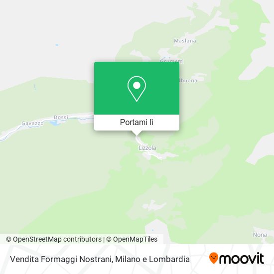 Mappa Vendita Formaggi Nostrani