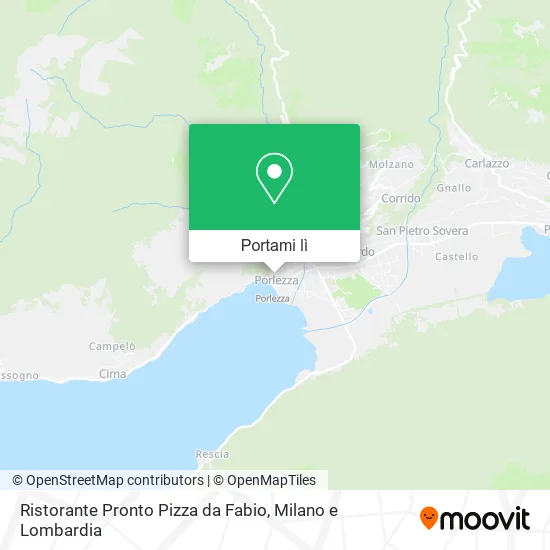 Mappa Ristorante Pronto Pizza da Fabio