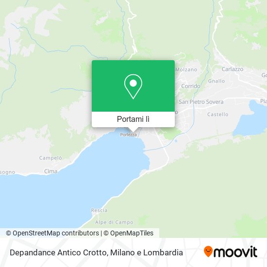 Mappa Depandance Antico Crotto