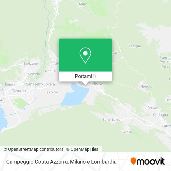 Mappa Campeggio Costa Azzurra