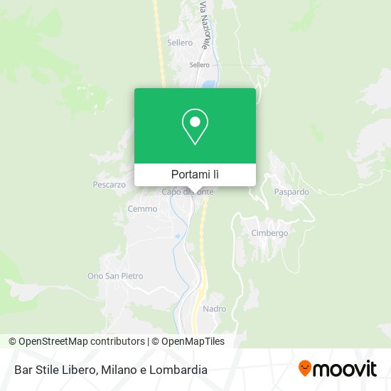 Mappa Bar Stile Libero