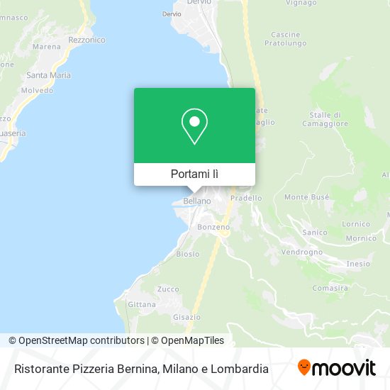 Mappa Ristorante Pizzeria Bernina