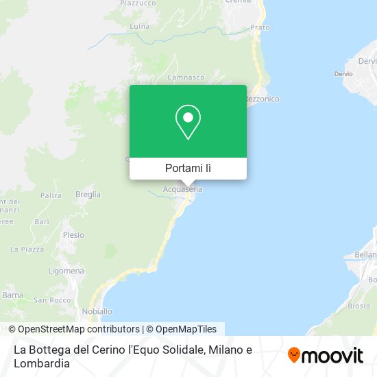 Mappa La Bottega del Cerino l'Equo Solidale