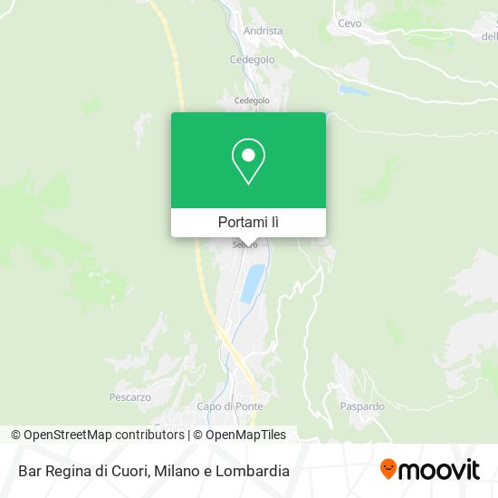 Mappa Bar Regina di Cuori
