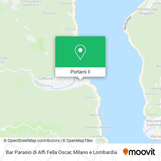 Mappa Bar Parasio di Affi Fella Oscar