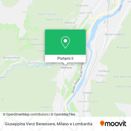 Mappa Giuseppina Verzi Benessere
