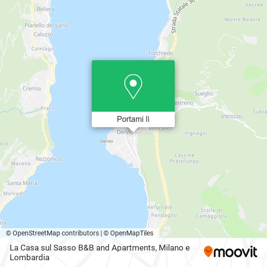 Mappa La Casa sul Sasso B&B and Apartments