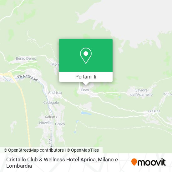 Mappa Cristallo Club & Wellness Hotel Aprica