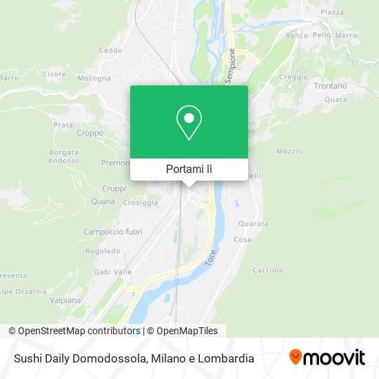 Mappa Sushi Daily Domodossola