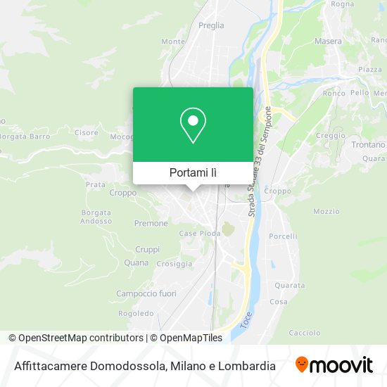 Mappa Affittacamere Domodossola