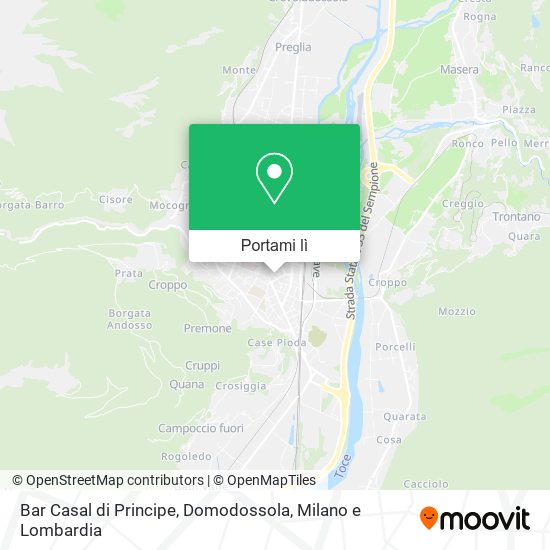 Mappa Bar Casal di Principe, Domodossola