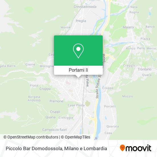 Mappa Piccolo Bar Domodossola