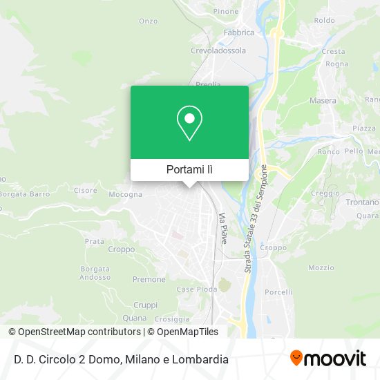 Mappa D. D. Circolo 2 Domo