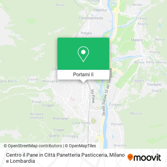 Mappa Centro il Pane in Città Panetteria Pasticceria