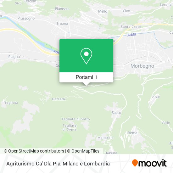 Mappa Agriturismo Ca' Dla Pia