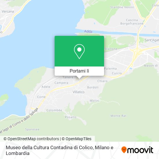 Mappa Museo della Cultura Contadina di Colico