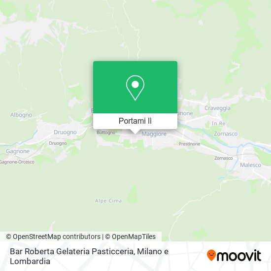 Mappa Bar Roberta Gelateria Pasticceria
