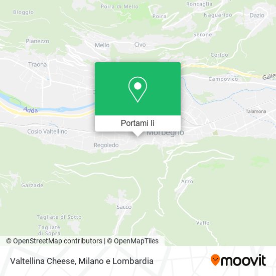 Mappa Valtellina Cheese