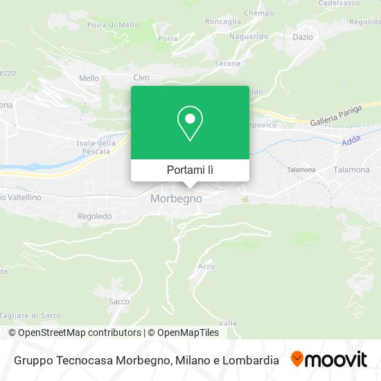 Mappa Gruppo Tecnocasa Morbegno