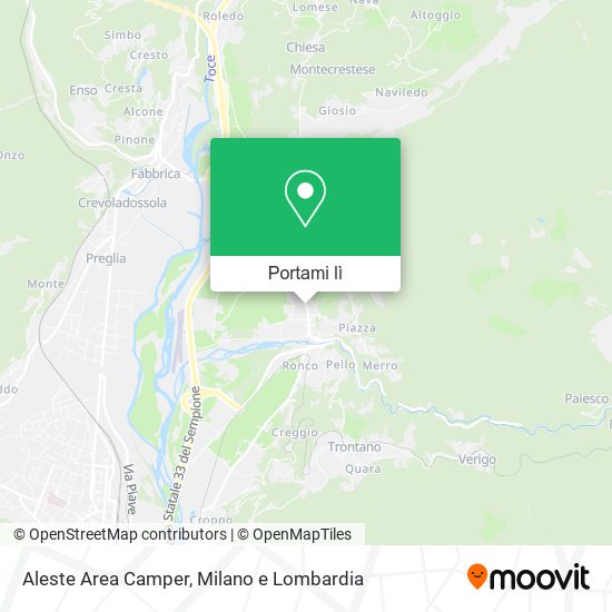 Mappa Aleste Area Camper