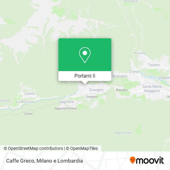 Mappa Caffe Greco
