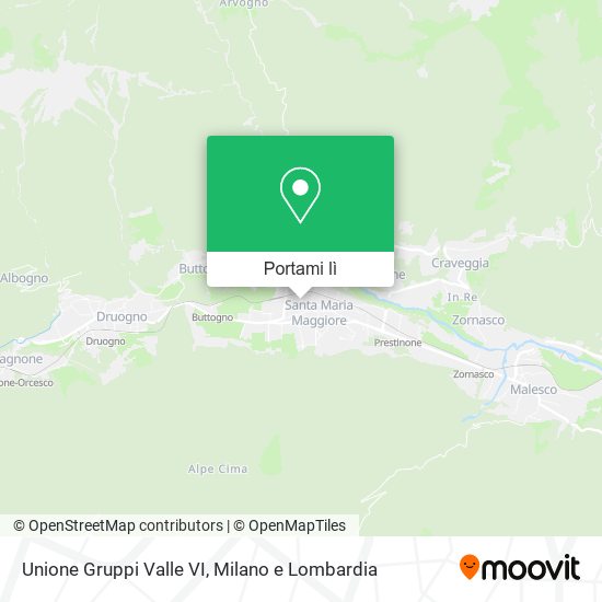 Mappa Unione Gruppi Valle VI
