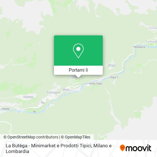 Mappa La Butèga - Minimarket e Prodotti Tipici