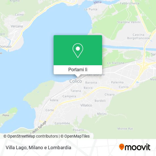 Mappa Villa Lago