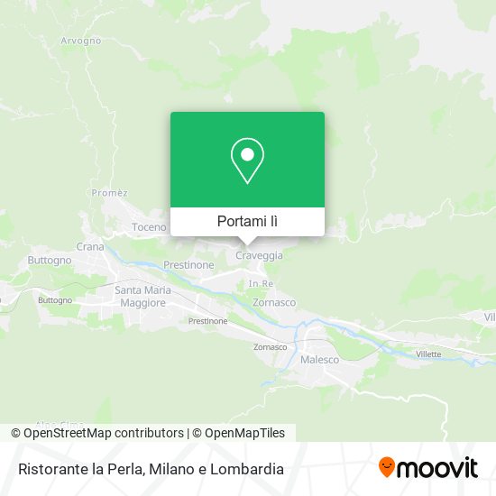 Mappa Ristorante la Perla