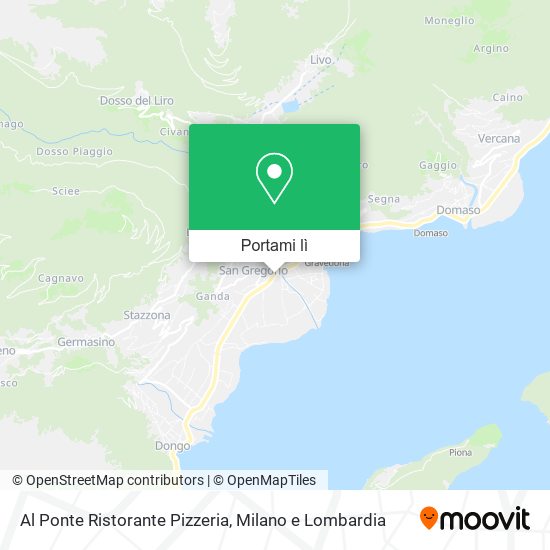 Mappa Al Ponte Ristorante Pizzeria