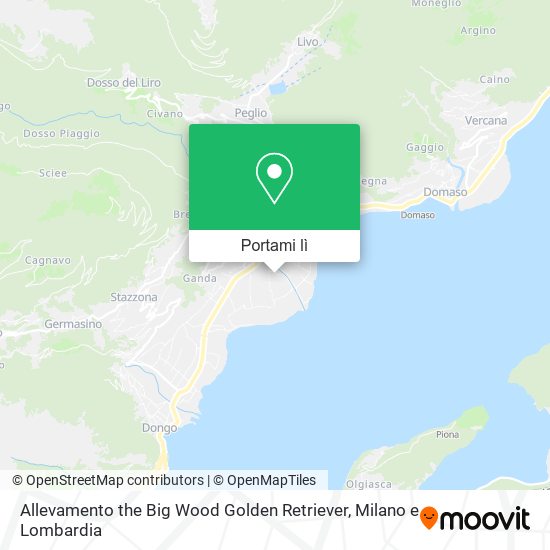 Mappa Allevamento the Big Wood Golden Retriever