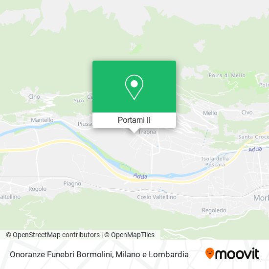 Mappa Onoranze Funebri Bormolini